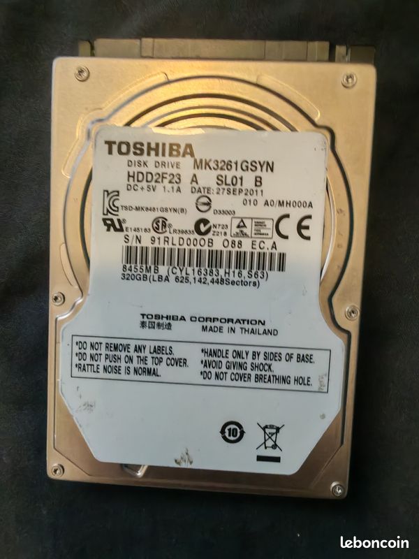 Test du disque dur Momentus XT 500 Go