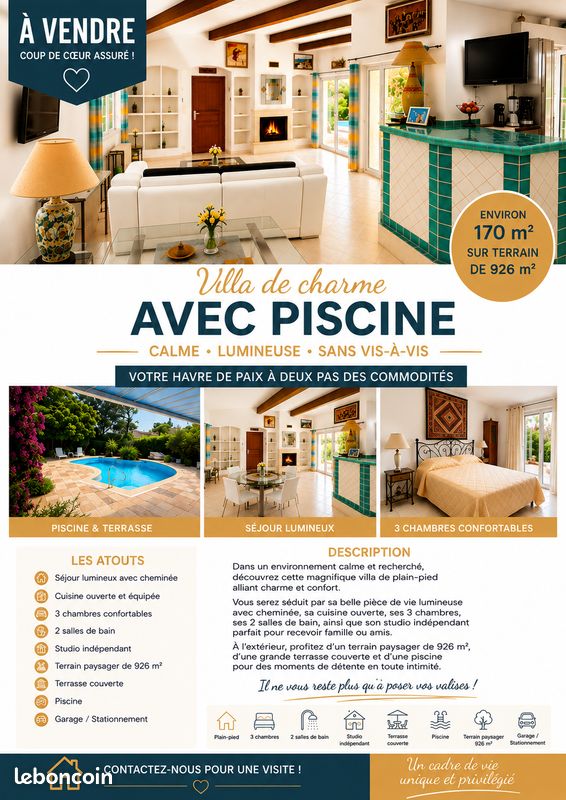 Maison 6 pièces 169 m² · à Saint-Raphaël · 169,3 m² · 860 000 €