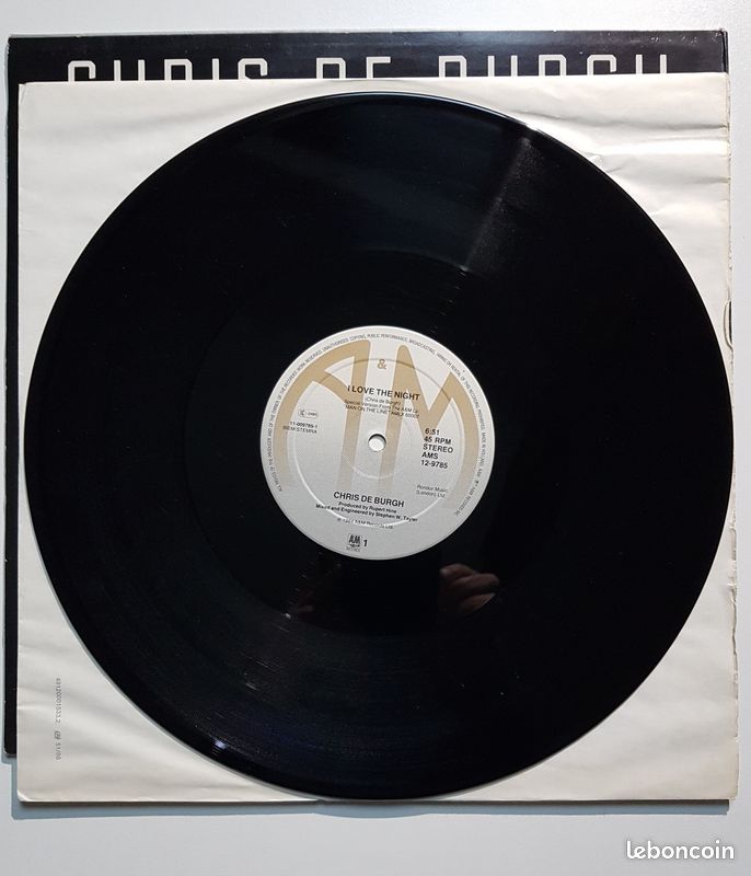 Chris de Burgh I love The Night (extended) Maxi 45T (image 3)