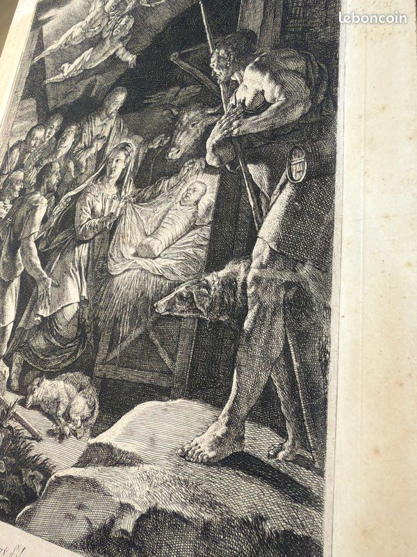 Estampe l’adoration des bergers (image 7)