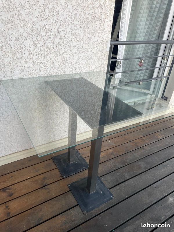 Table Haute en verre (image 3)