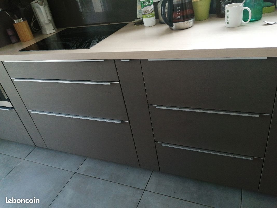 Meubles neufs cuisine Mobalpa 3m45 linéaire (sans façade et plan de travail) (image 2)