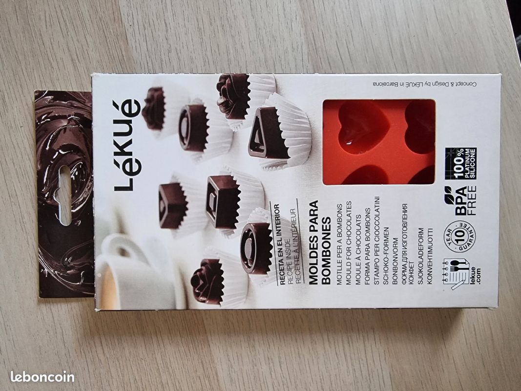Lot de 2 moules chocolat neufs Lékué (image 4)