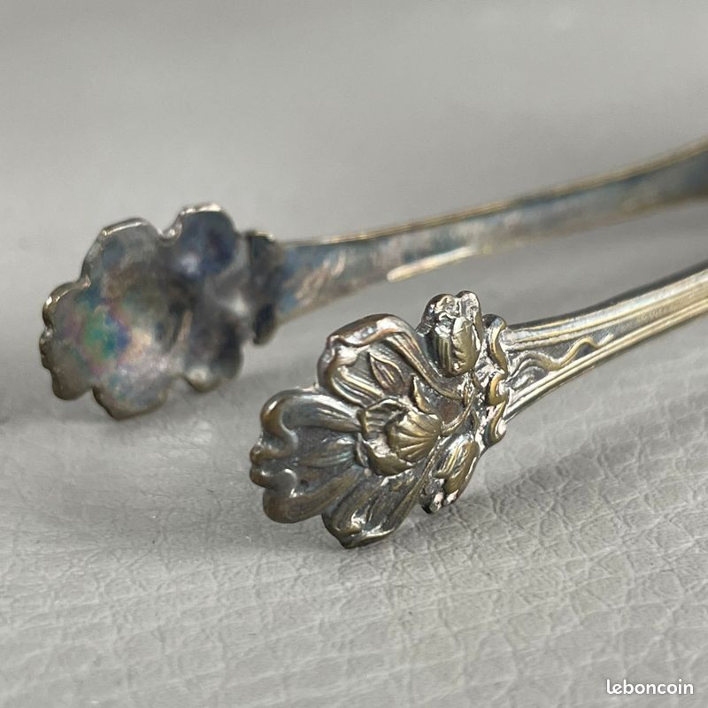 Pince à Sucre En Métal Argenté Art Nouveau – Avec écrin (occasion)