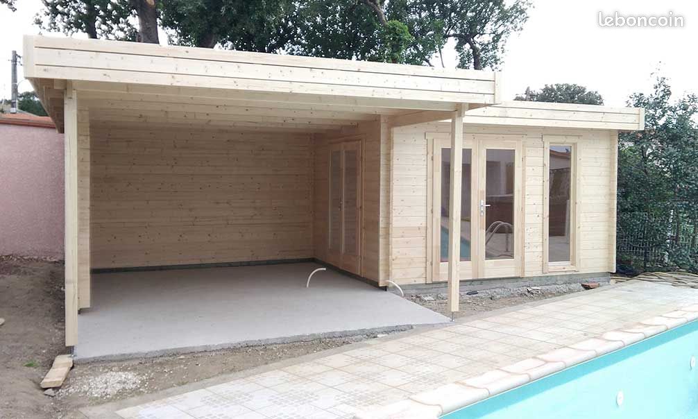 Abri de jardin LUXEMBOURG 44 mm - 11,6m² + 18,2m² (image 2)