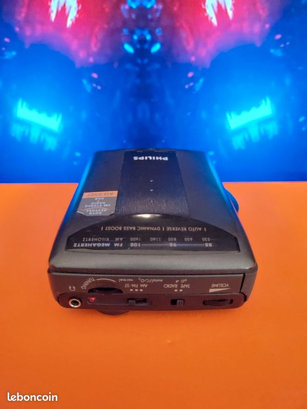 BALADEUR WALKMAN NOIR Philips Auto Reverse Aq 6508 /00 Vintage Annees 1980 K7 EUR 37,00 - FR