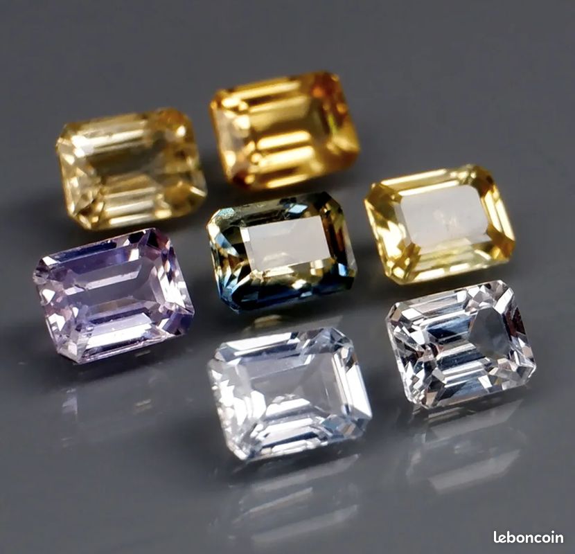 Lot de 7 Saphirs de Ceylan 2.20 carats (image 3)
