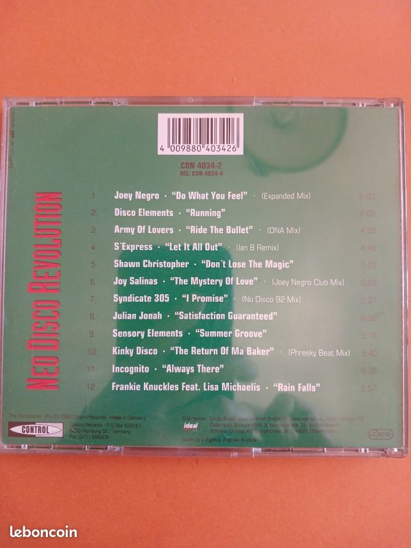 Cd neo disco révolution 1992 (image 2)
