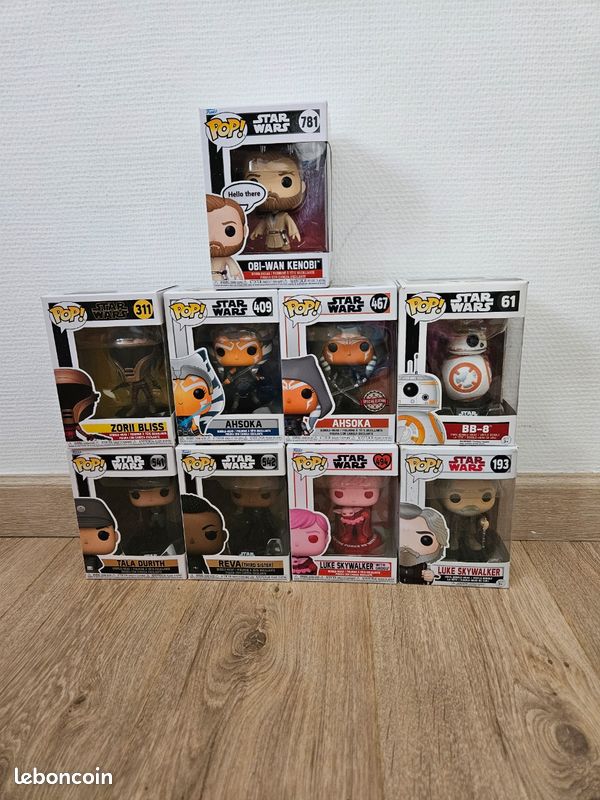 Lot de 9 funko pop Star Wars (image 1)