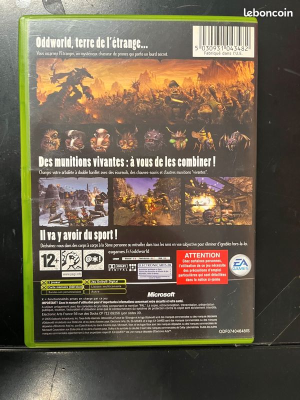 Jeu Xbox Oddworld : La Fureur De L'Étranger (Occasion)