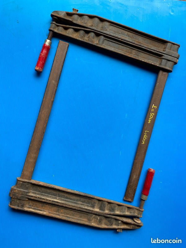 Paire de serre-joints Bessey Original T50 - Longueur 60 cm (Capacité 50 cm) (image 1)