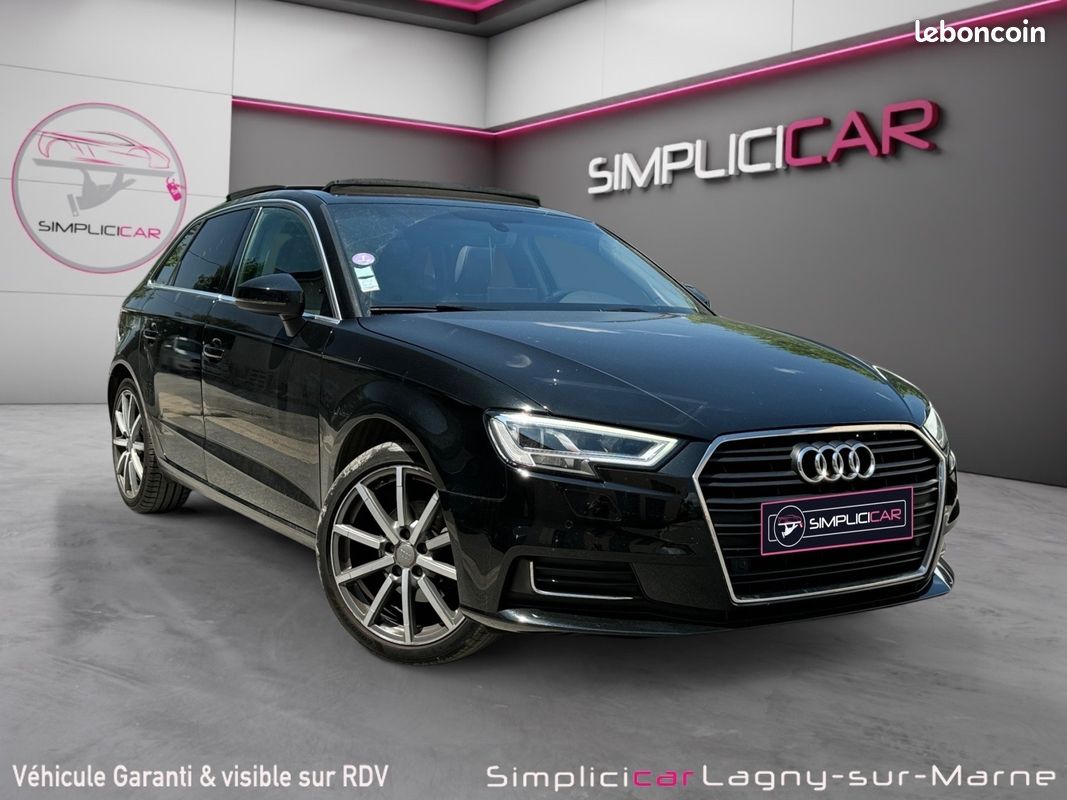 ipqi Compatible avec Audi A3 Sportback 2015-2020 ACE-2 Barres de Toit Railing Porte-Bagages de Voiture Noir Aluminium 2 Barres