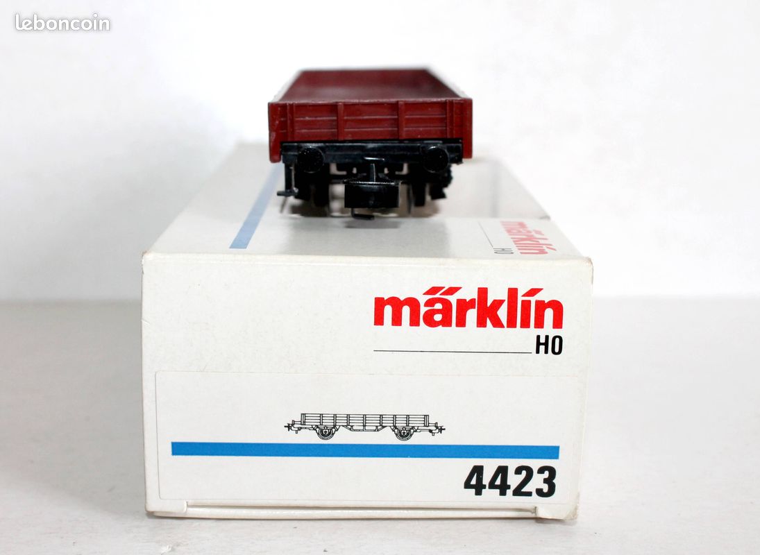 Marklin ho - n°4423 wagon tombereau, transport de marchandises / miniature train (image 5)