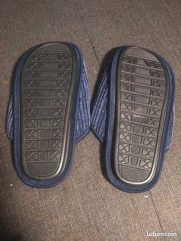 Chaussons homme neufs T 42 bleu (image 3)