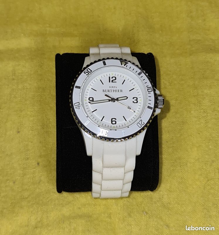 Montre Louis Berthier blanc glacier batterie neuve (image 3)