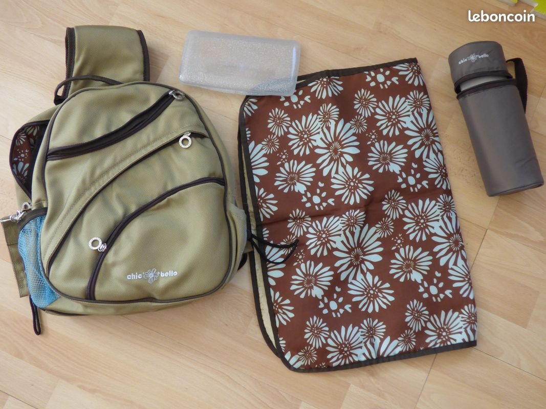 Sac à dos à langer chic o bello avec accessoires (image 1)