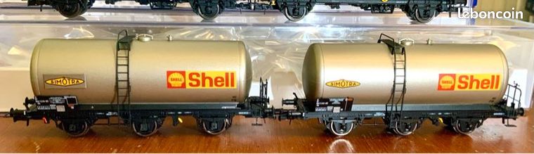 2 Wagons-citernes Arnold SNCF – 3 Essieux, SIMOTRA Shell – HJ 6609 – Neufs