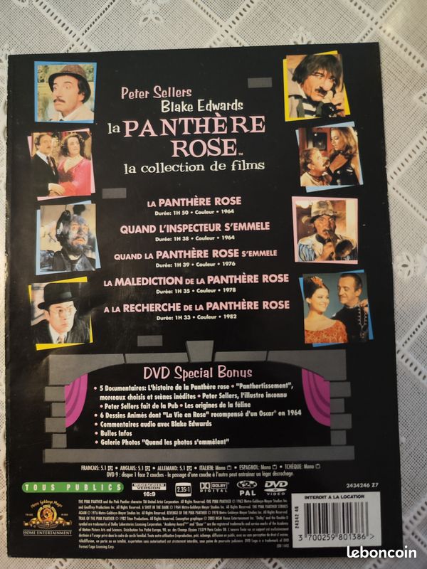 Coffret DVD La panthère rose 5 films (image 5)