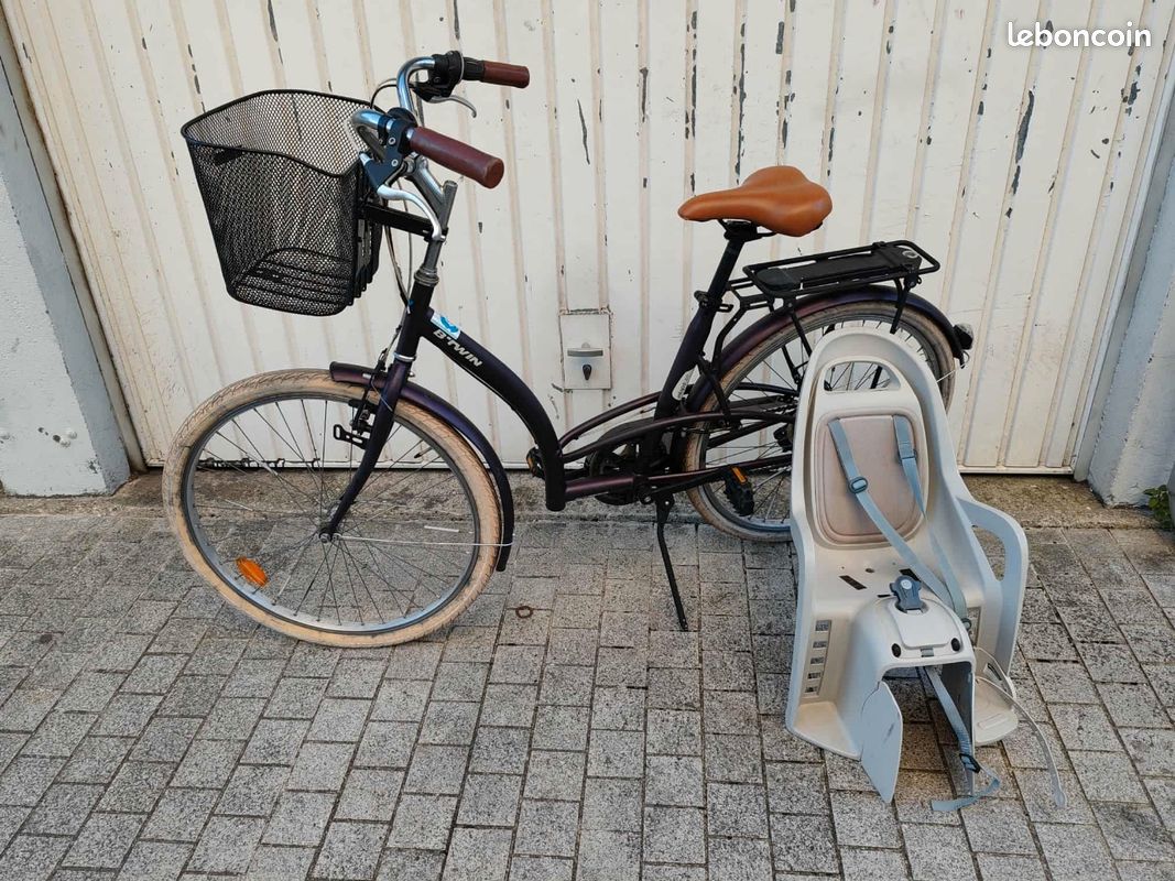 Vélo B'twin elops 320 Bon état général Taille m vitesse Panier - Main Image