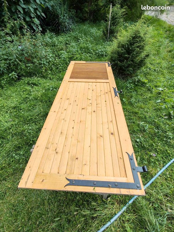 Paire de volets en bois 60 x 219 cm, 60 x 159 cm, 60 x 139 (image 2)
