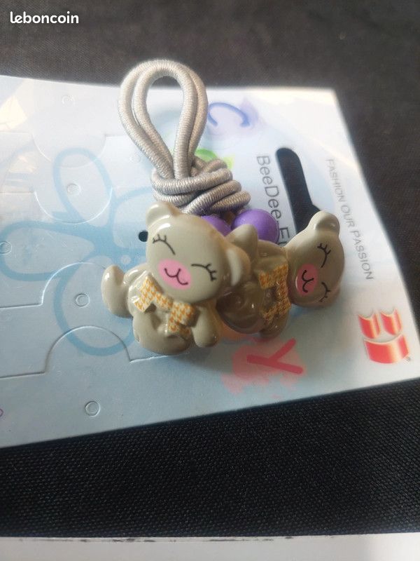 Double élastique avec petits ours gris (image 2)