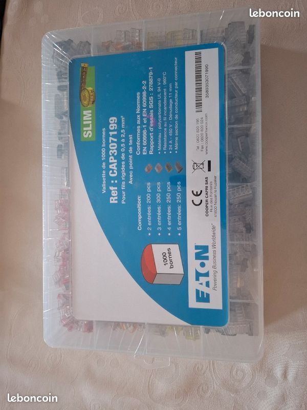 Valisette 1000 bornes de connexions Slim Capri NEUVE type WAGO (image 1)