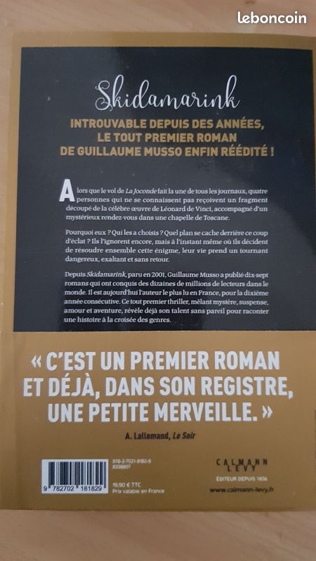 Livre Skidamarink MUSSO (image 2)