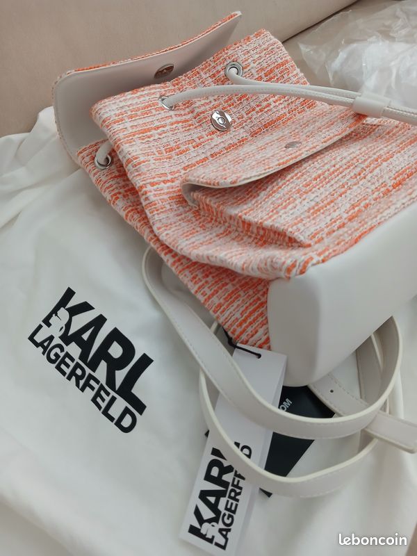 Sac Tweed/Cuir Karl Lagerfeld Neuf (image 7)