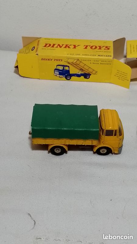 Lot Dinky Toys Angleterre 1/43 – 2 Berliet GAK Crash Truck Dépannage – Sans Boîte