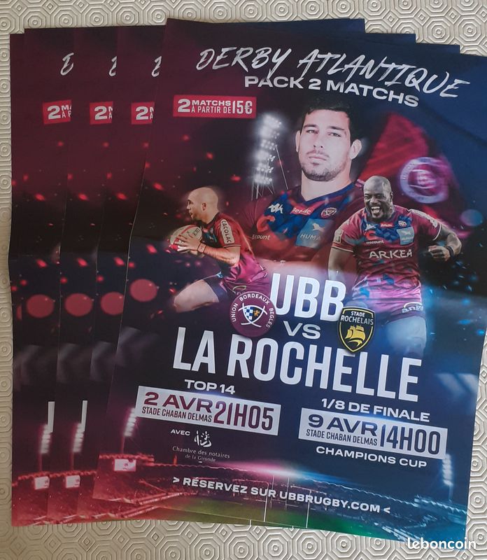 Affiche Officielle UBB-La Rochelle 2021-2022 (image 1)