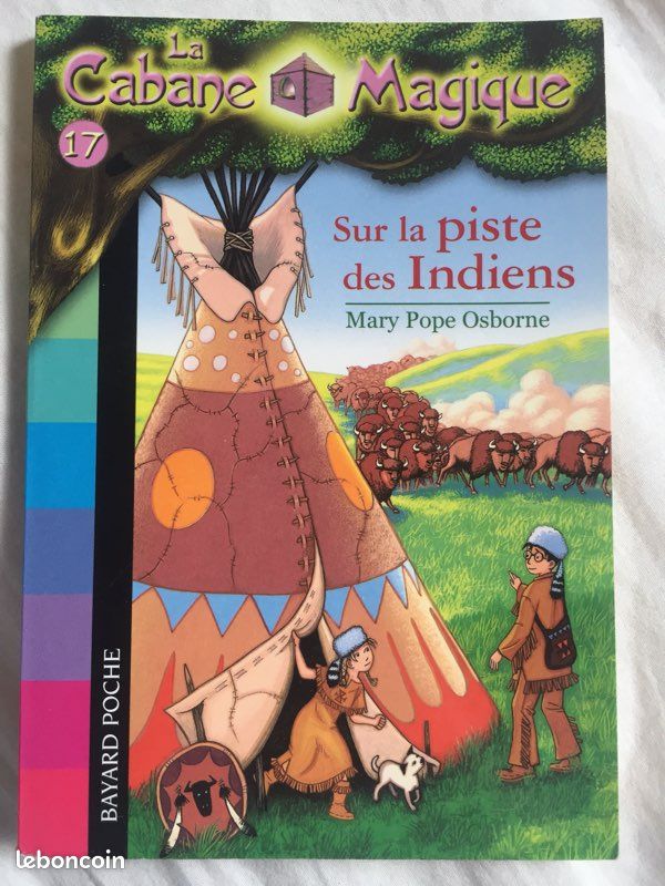 Vends livre de la Cabane magique « Sur la piste des Indiens » (image 1)
