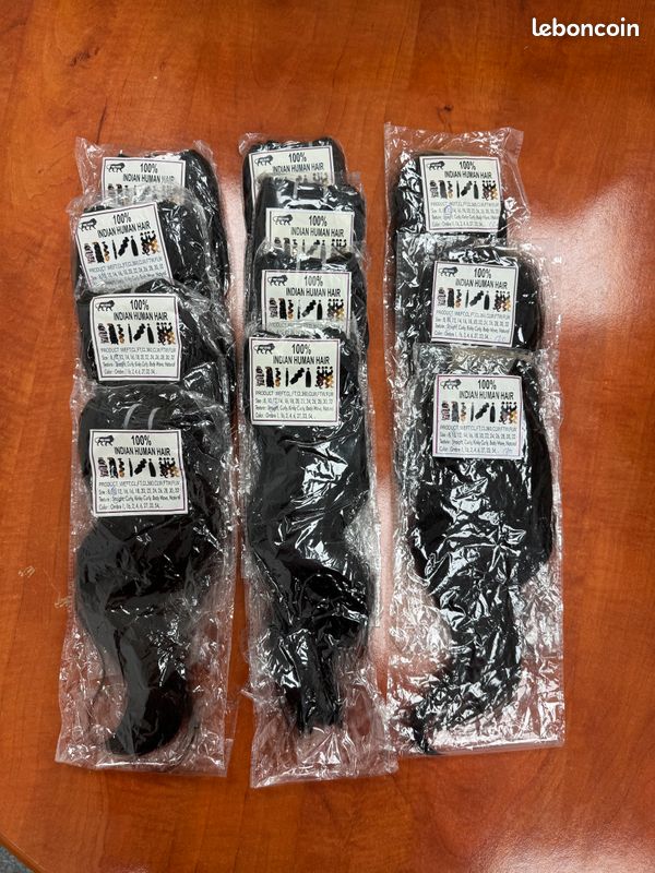 Extensions, tissages, mèches et closure cheveux indiens Raw premium qualité (image 2)