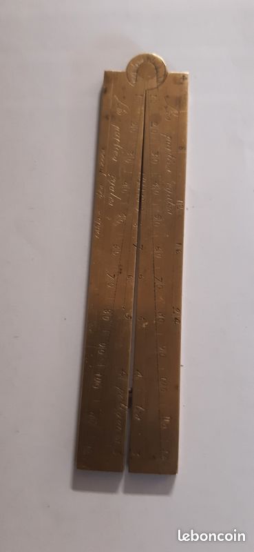 Vends demi pied de roi ,compas de proportion signé Butterfield (image 1)