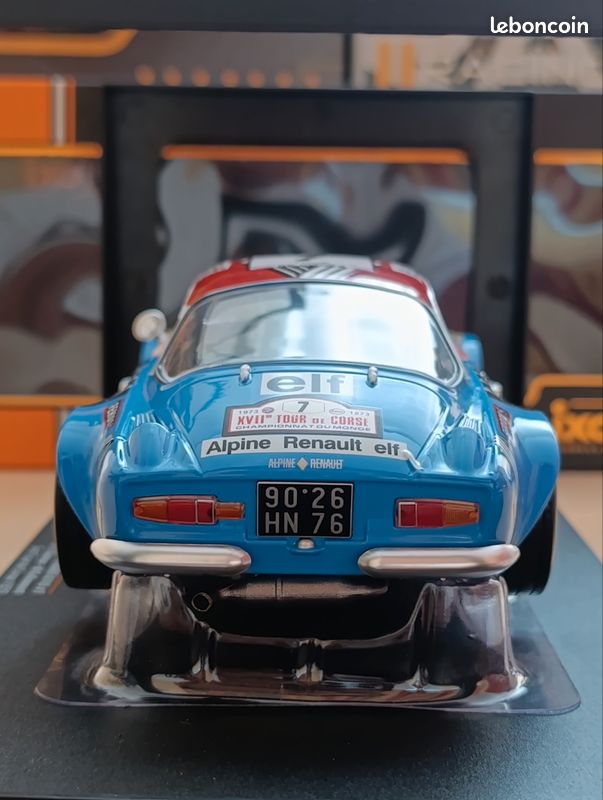 Rare 1/18 ixo ALPINE RENAULT A110 #7
J.-L.Therier -M.Callewaert
3rd Tour de Corse 1973 (image 7)
