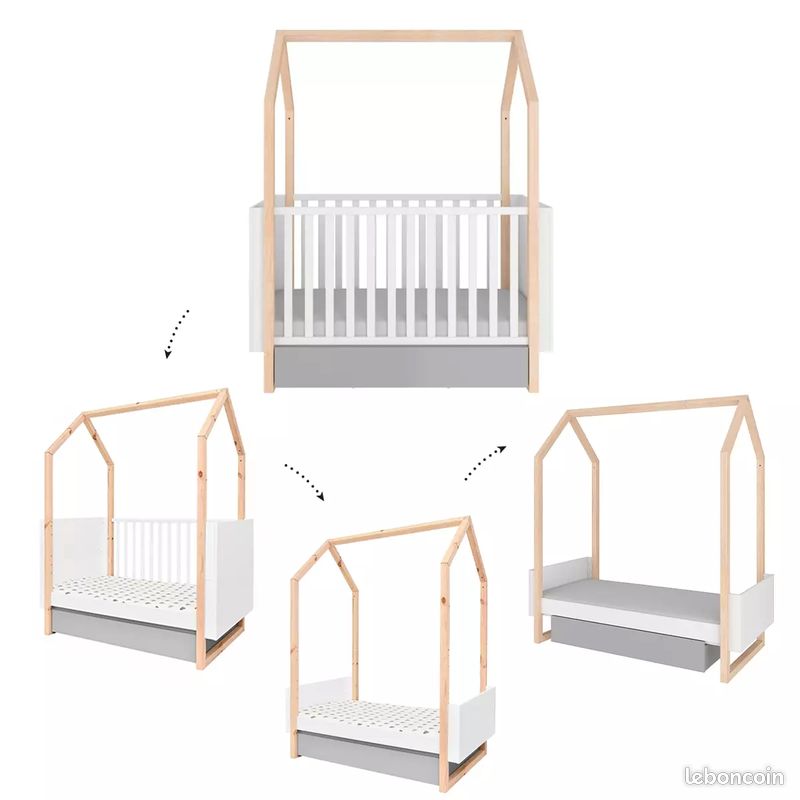 Lit cabane evolutif Bellamy Pinette (image 4)