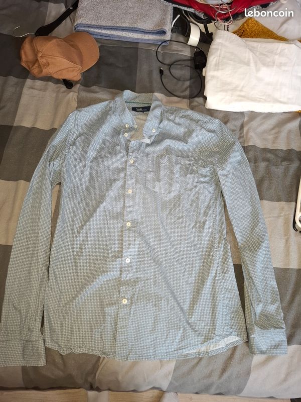 Chemise bleu Jules (image 1)