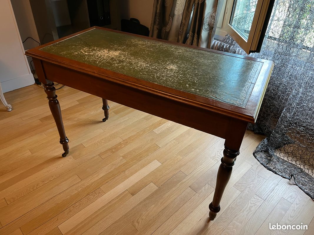 Ensemble fin 19ème bureau style Louis XV et fauteuil style Louis XVI (image 5)