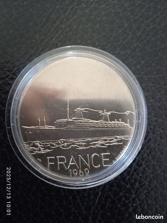 CINQUIÈME RÉPUBLIQUE Médaille, Paquebot France fme_1057403 Médailles