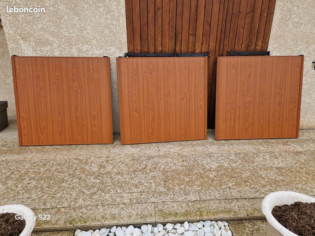 3 Portes de placard + rail (image 1)