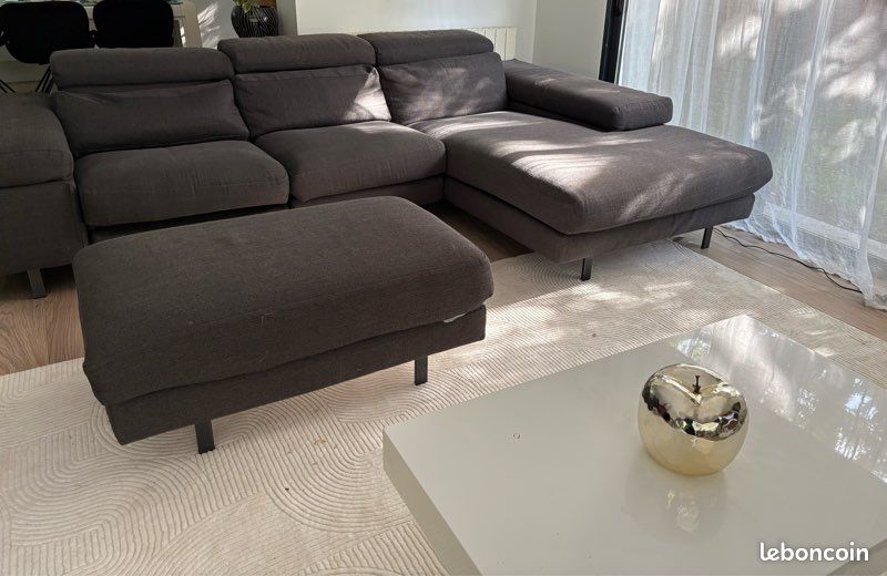 Canapé POLTRONESOFA 3 places Dairago + pouf coffre (image 1)