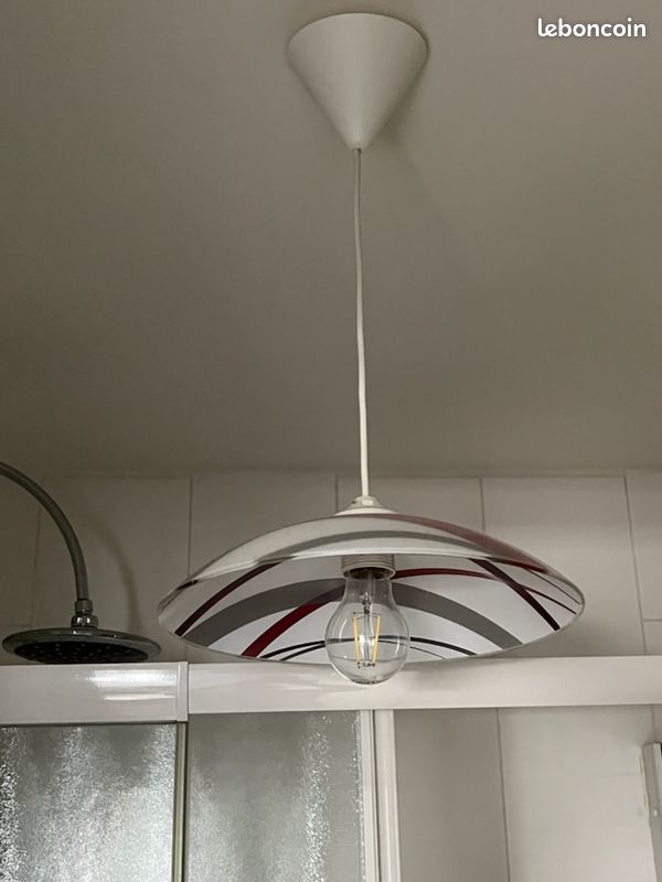 Luminaire - Suspension en Verre avec Motifs (image 2)