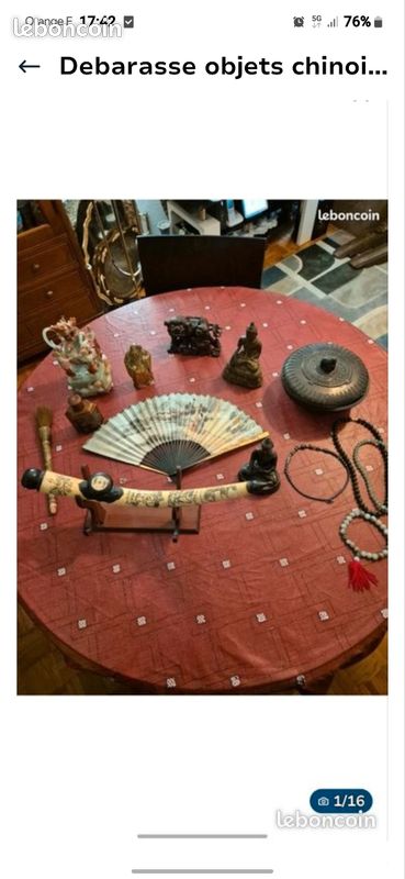 Chine vase Ancien tableau chinois (image 19)
