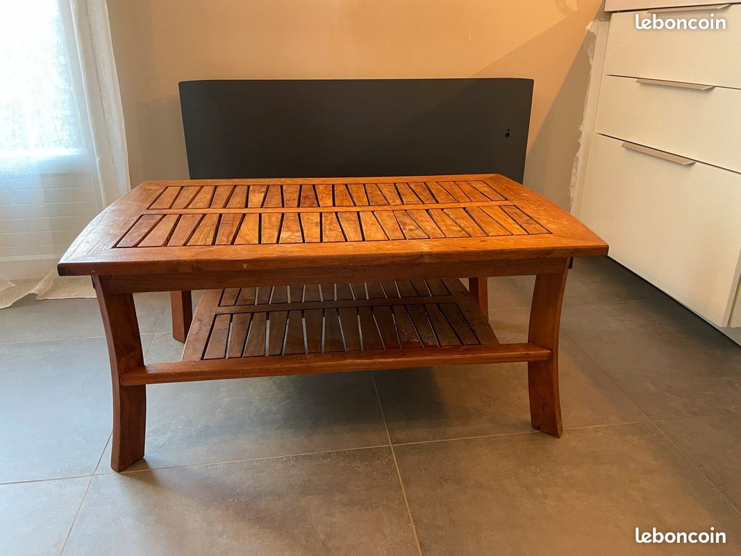 Table basse en teck (image 1)