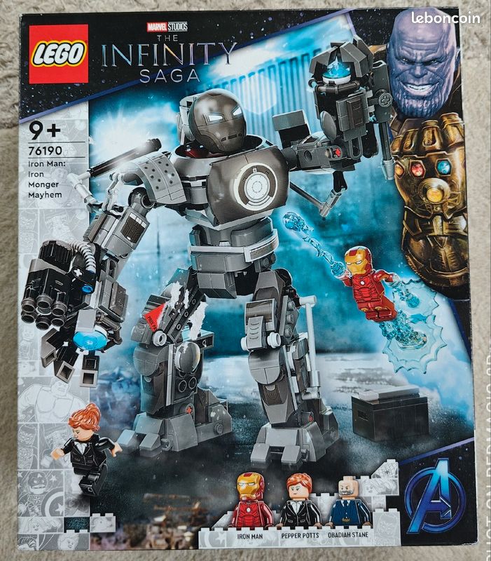 Lego Marvel 76190 - Iron Man : La destruction d'Iron Monger - Neuf scellé (image 1)