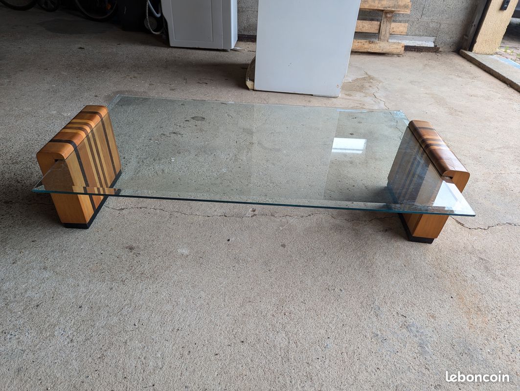 Table salon plateau en verre (image 2)