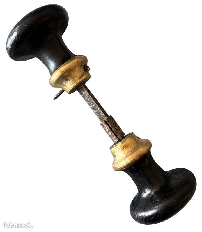 ANCIENNE POIGNÉE EN Bronze Laiton , Bouton de Porte, carré 6 EUR 12,00