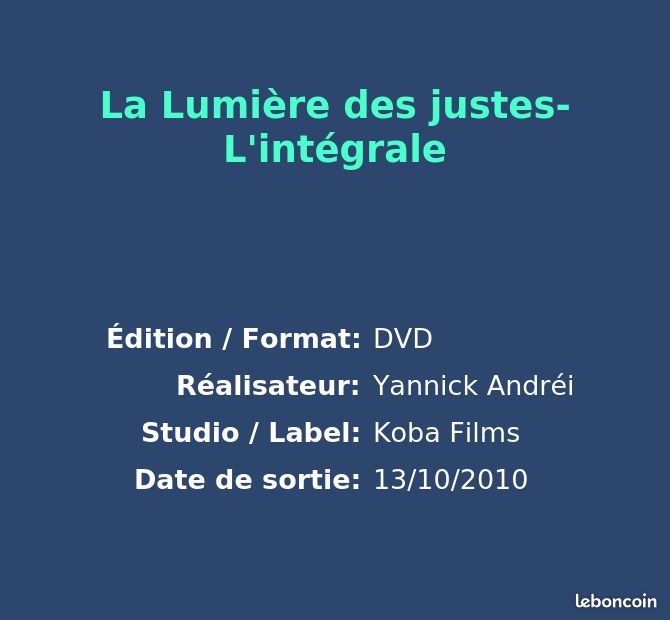 La Lumière des justes-L'intégrale (image 2)