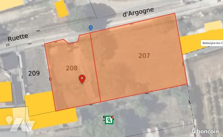 Terrain 847 m² ST CYR EN BOURG