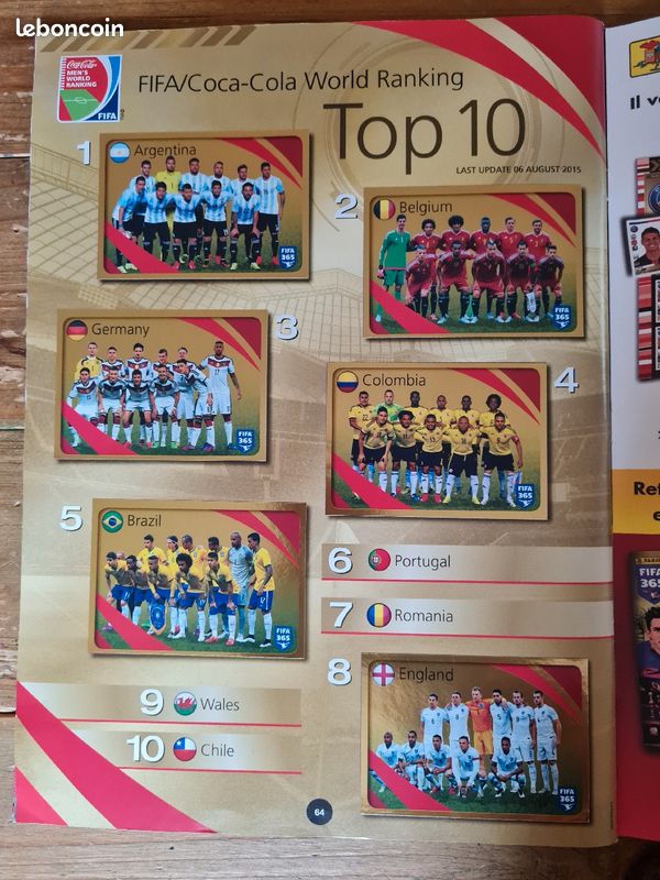 Album panini FIFA 365 2016 complet en très bon état (image 6)
