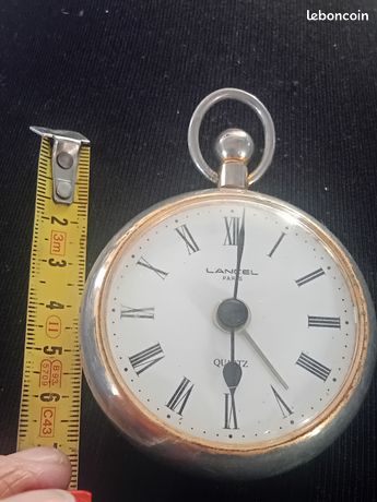 Montre Gousset Ancienne Avec Réveil Mécanique - Diamètre 55mm, Mouvement Mécanique, Argenté - Occasion